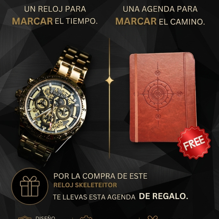 Reloj + Agenda regalo